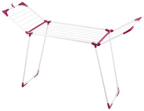 WENKO 3774021100 - Сушилник за дрехи SUMMER DRY 153x76 см бял/розов