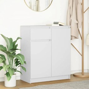861589 vidaXL Бюфет с чекмеджета, бял, 71x35x84 см, инженерно дърво