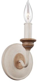Feiss FE-HARTSVILLE1 - Настенно осветително тяло HARTSVILLE 1xE14/40W/230V бежово/кафяво