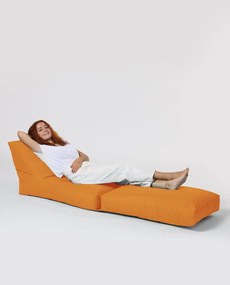 Градински пуф Siesta Sofa Bed Pouf, цвят Оранжев