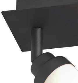 Модерен баня прожектор черен IP44 - Japie