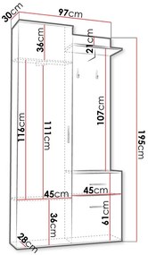 Мебели за антре Rio
