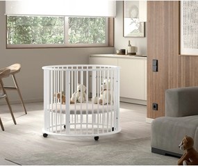 Бяла кошара за игра 90x90 cm от масивен бук Dino – Vipack