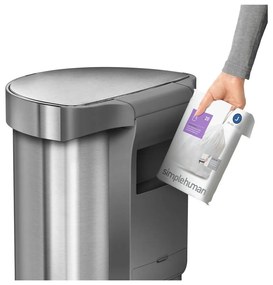 Безконтактен кош за отпадъци от неръждаема стомана 45 л - simplehuman