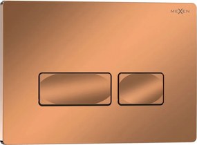 Mexen Tex 04 бутон за промиване, розово злато лъскав - 6104-09