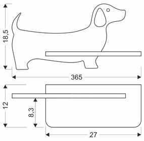Розово детско осветително тяло Dog - Candellux Lighting