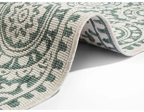 Зелен и кремав килим на открито , 80 x 250 cm Jardin - NORTHRUGS