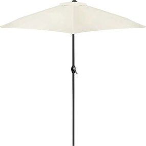 Сгъваем чадър с наклон - 210 см Бежово