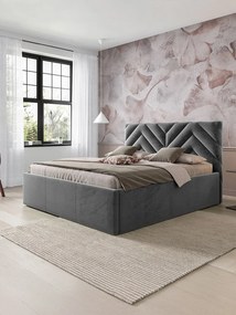 Тапицирано легло Azzuro-Gkri Skouro-180 x 200