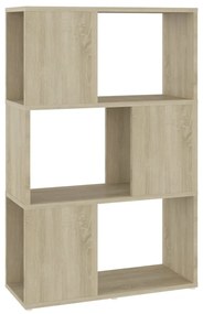 809074 vidaXL Библиотека, дъб сонома, 60x24x94 см, инженерно дърво
