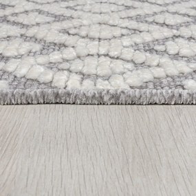 Сив килим от шенил подходящ за пране 80x160 cm Jhansi – Flair Rugs