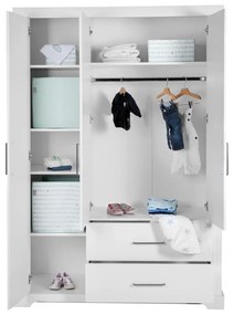 Бял детски гардероб 139x199 cm Maxi - Roba
