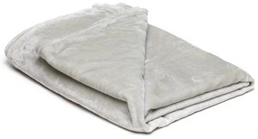 Светлосиво одеяло от микроплюш , 150 x 200 cm - My House