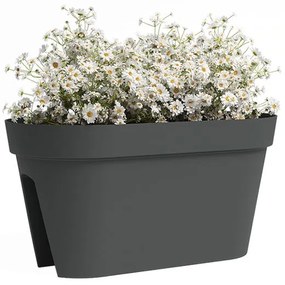 Сандък за цветя за парапети от рециклирана пластмаса 60 cm Capri – Artevasi