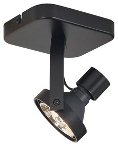 Дизайнерски плафон черен GU10 70мм въртящ се и накланящ се - Vo