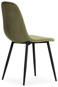 Зелени тапицирани трапезни столове в комплект 4 бр. Minka – Marckeric