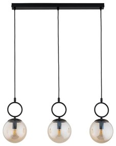 Пендел SITRO 3xE14/10W/230V черен/опушен бежов