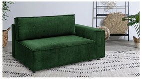 Модул за диван от зелен велур, десен ъгъл Nihad modular – Bobochic Paris