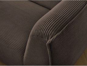 Кафяв диван от рипсено кадифе 242 cm Giorgia – Bobochic Paris