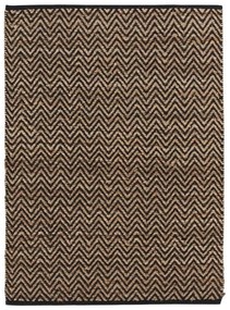 Черно-естествен килим 120x170 cm Zigzag – douceur d'intérieur