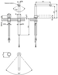 Кран за мивка Cono sinking