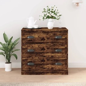 816229 vidaXL Сайдборд, опушен дъб, 70x35,5x67,5 см, инженерно дърво