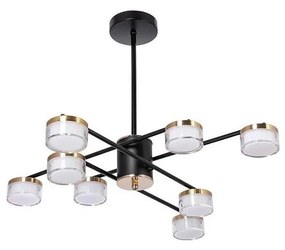 LED Полилей 8xLED/6W/230V 3000-6500K Ø 68 см златист/черен