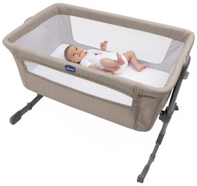 CHICCO Мини кошара - кошче с падаща преграда NEXT 2 ME ESSENTIAL BEIGE
