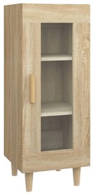 812396 vidaXL Сайдборд, дъб сонома, 34,5x34x90 см, инженерно дърво