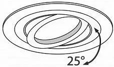 Вдлъбнати Точкова светлина покрив Maytoni Atom round-бял