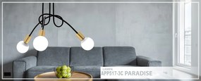 Лампа paradise 3 Black Gold APP517-3C