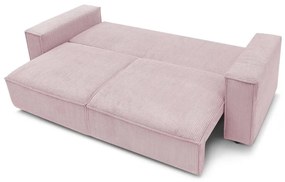 Светлорозов диван от велур 245 cm Nihad - Bobochic Paris