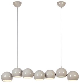 Markslöjd 108914 - Полилей на кабел CUPOLO 7xE14/40W/230V, сив