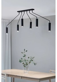 Черна лампа за таван с метален абажур 192 cm Ramus - Markslöjd