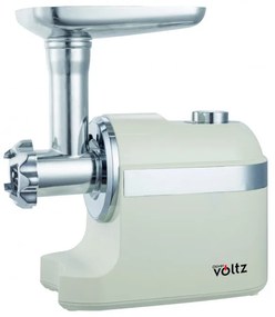 Месомелачка с приставка за домати Oliver Voltz OV51991F, 600/1800W, Аксесоар за колбаси, Бял