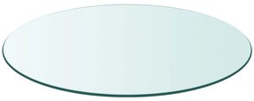 243629 vidaXL Темпериран стъклен плот за кръгла маса, 800 мм