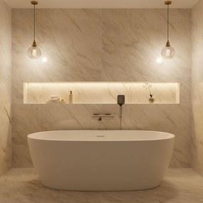 Смесител за вана Rea Arlo Nickle  Brush