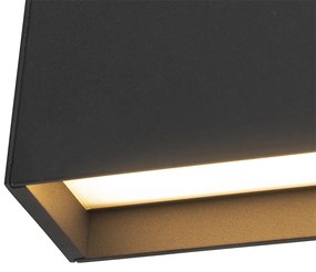 Модерен стенен аплик антрацит с LED IP54 - Spector