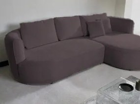 Ъглов диван Айрис Мини-кафяв-десен