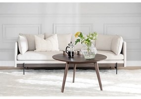 Кръгла маса за кафе в дъбов декор в естествен цвят 90x90 cm Yumi - Rowico