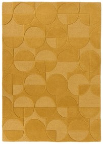 Жълт вълнен килим , 160 x 230 cm Gigi - Flair Rugs
