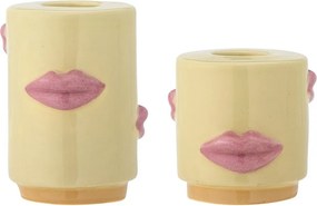 Глинени свещници в комплект 2 бр. Sassy – Bloomingville