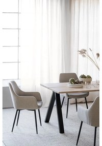 Сгъваема маса за хранене с дъбов плот 220x100 cm Carradale - Rowico