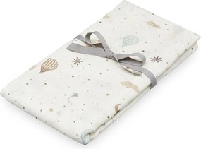 Пелена от органичен памук в цвят слонова кост 120x120 cm Dreamland – Cam Cam Copenhagen