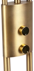 Модерна подова лампа бронз с LED и димер - Lexus