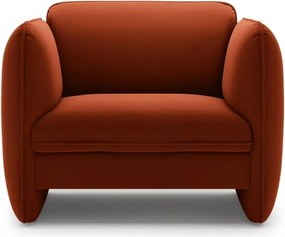 Кадифено кресло в тухлен цвят Georgia – Micadoni