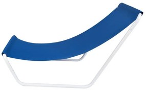 Преносим сглобяем шезлонг Malatec, 90х40х60 см, За плаж и къмпинг, Ергономичен, Син