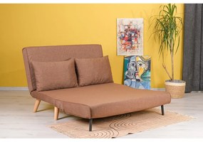 Кафяв разтегателен диван 120 cm Folde - Artie