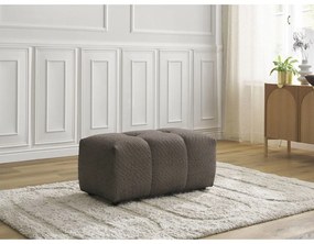 Кафява табуретка от прежда с примки от букле Roxelane – Bobochic Paris