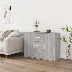Sonata H Бюфет, сив сонома, 91x29,5x65 см, инженерно дърво